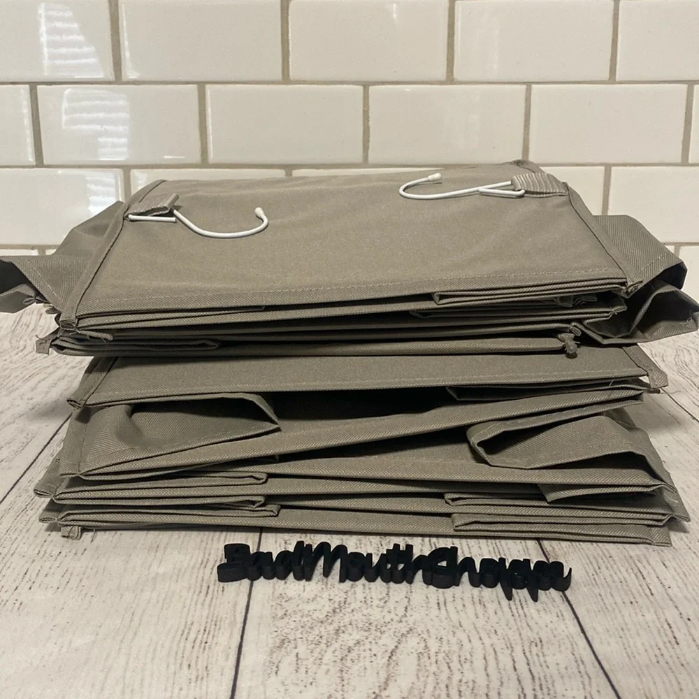 *6 Shelf Hanging Closet Organizer Gray 2